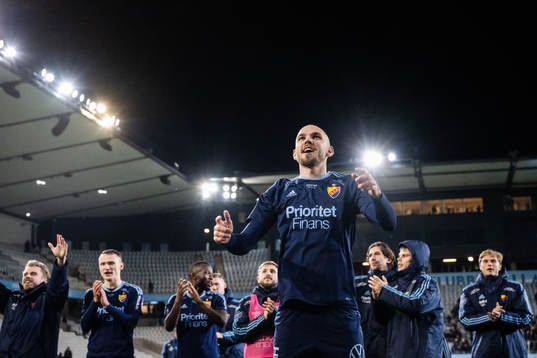 Djurgårdens Marcus Danielson jublar