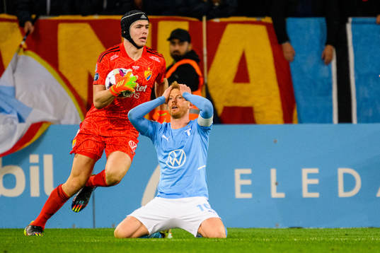 Malmö FFs Anders Christiansen deppar