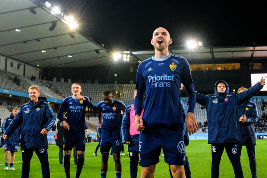 Djurgårdens Marcus Danielson jublar