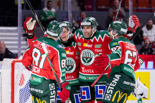 Frölundas Joel Lundqvist jublar
