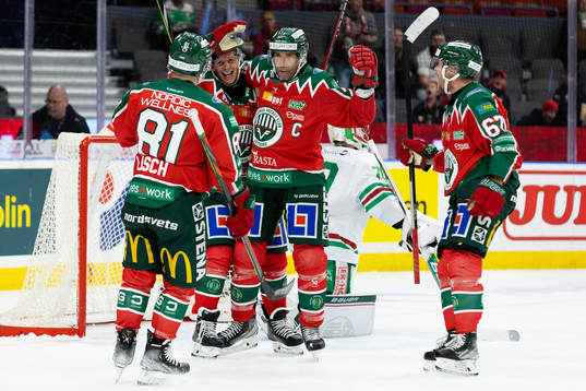 Frölundas Joel Lundqvist jublar