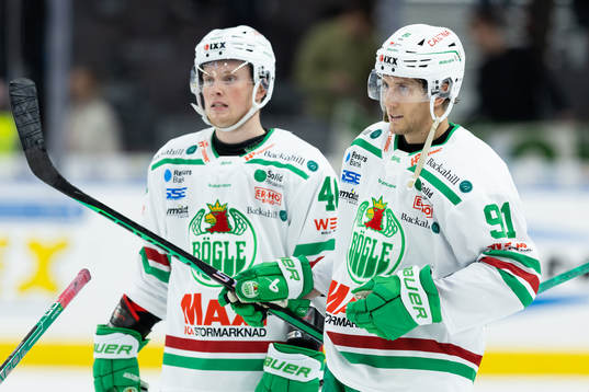 Rögles Oskar Stål-Lyrenäs och Adam Tambellini