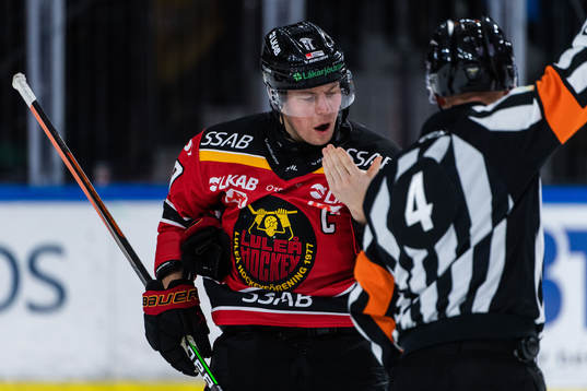 Luleås Erik Gustafsson har ont