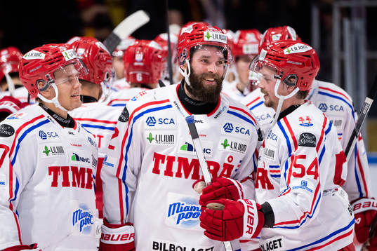 Timrås Anton Wedin och Per Svensson jublar