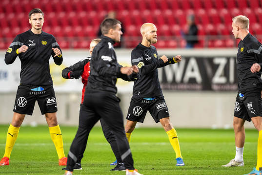 Mjällbys Noah Eile och Viktor Gustafson