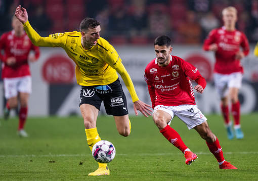 Mjällbys Jetmir Haliti och Kalmars Noah Shamoun