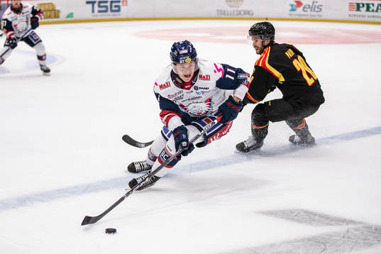 Linköpings Henrik Törnqvist och Brynäs Oula Palve