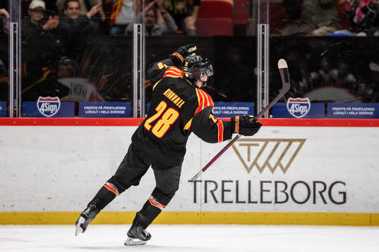 Brynäs Johannes Kinnvall jublar