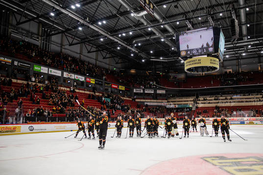 Brynäs spelare jublar