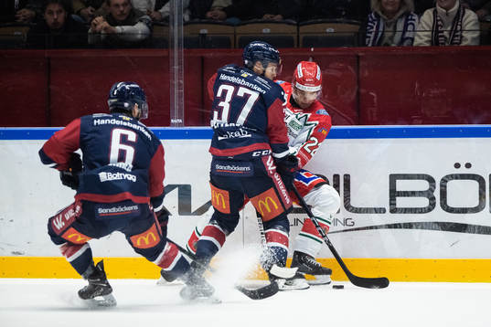 Linköpings Jesper Pettersson och Frölundas Linus Nässen