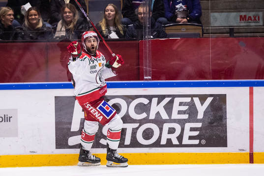 Frölundas Anthony Greco jublar