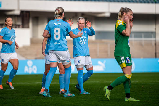 Malmö FFs Melina Skarström jublar