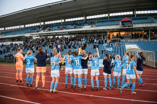 Malmö FFs spelare jublar