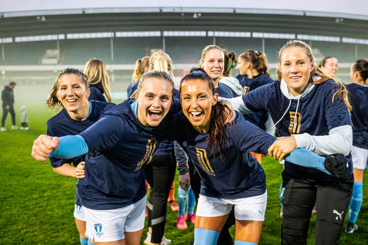 Malmö FFs Lovisa Wifvesson, Ida Lyberg, Malin Gunnarsson