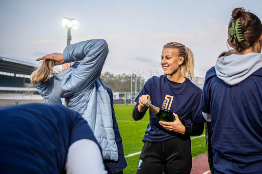 Malmö FFs Sophie Sundqvist jublar
