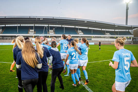 Malmö FFs spelare jublar
