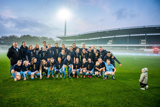 Malmö FFs spelare jublar
