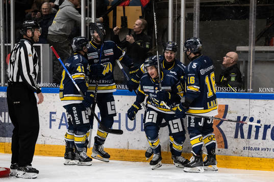 HV71s spelare jublar