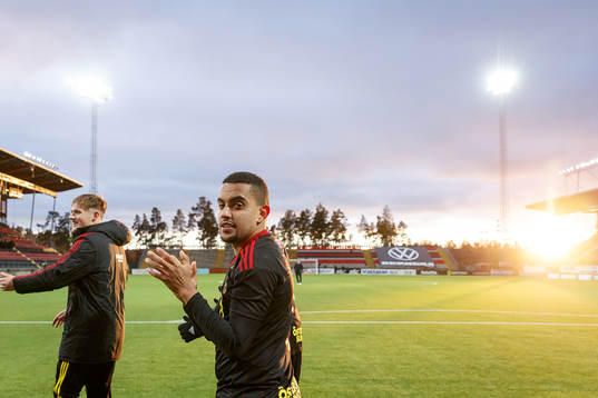 Östersunds Erick Brendon Pinheiro da Silva  jublar