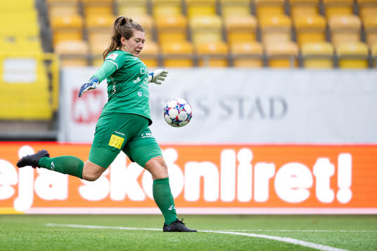 Bergdalens målvakt Sandra Eriksson