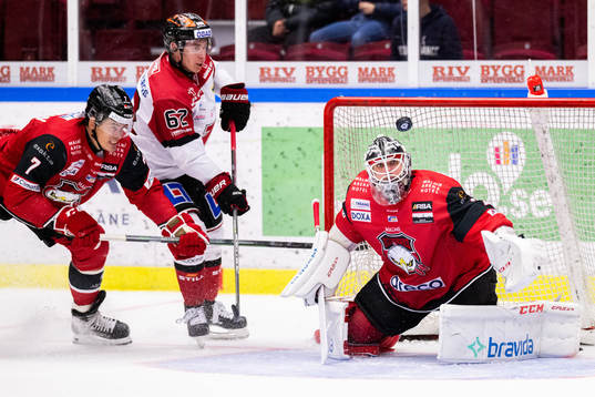 Örebros Robert Leino oroar mot Malmö Redhawks Oliver