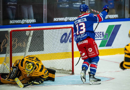 Oskarshamns Jiri Smejkal gör 1-1 bakom Skellefteås