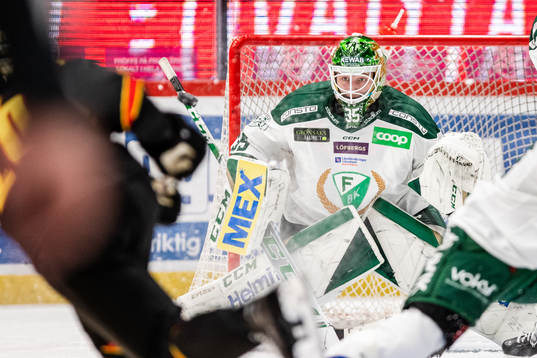 Färjestads målvakt Dennis Hildeby