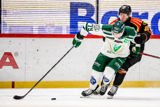 Färjestads Patrik Lundh och Brynäs Linus Ölund