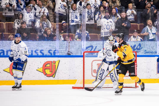 ´Leksands målvakt Kasimir Kaskisuo jubel