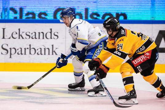 Leksands Matt Caito och Luleås Brendan Shinnimin