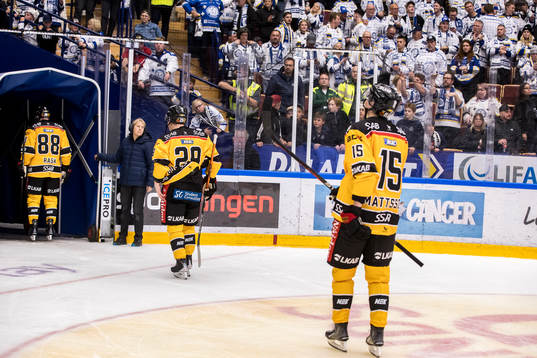 Luleås Joonas Rask och Erik Gustafsson och Carl Mattsson