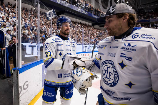 Leksands Marek Hrivik jubel