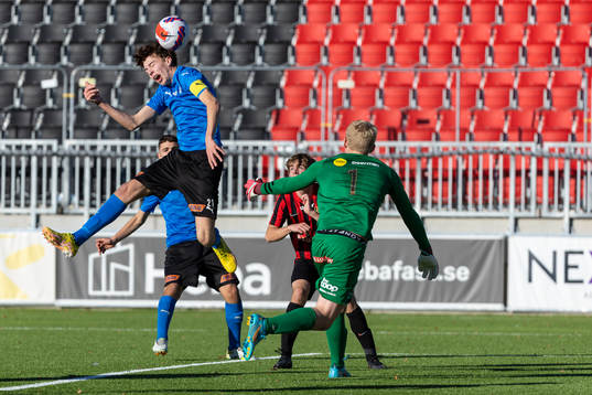 Halmstads Vincent Johansson gör 0-1