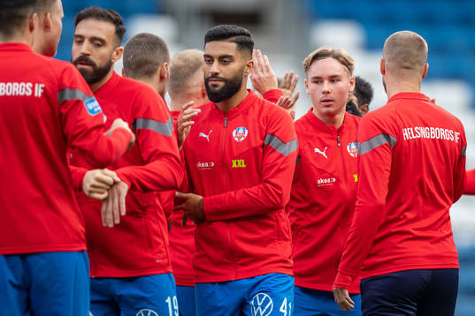 Helsingborgs Amin Al-Hamawi och Simon Bengtsson