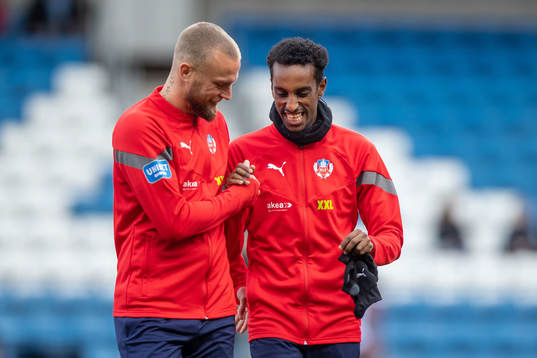 Helsingborgs Alexander Faltsetas och Taha Ali