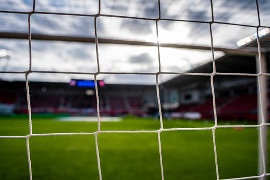 Nät i ett fotbollsmål på Olympia