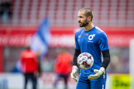 Degerfors målvakt Alfie Malik Whiteman
