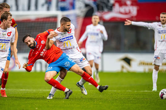 Helsingborgs Abdul Rahman Khalili och Degerfors Omar Faraj