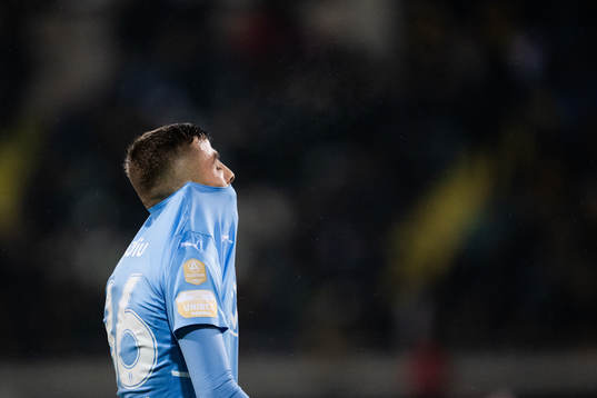 Malmö FFs Patriot Sejdiu deppar