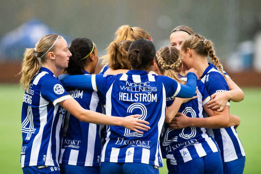 IFK Göteborgs spelare jublar