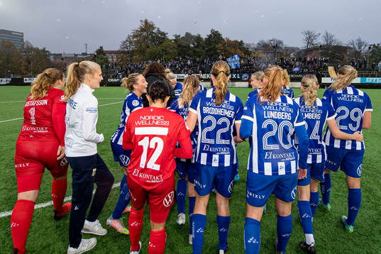 IFK Göteborgs spelare jublar