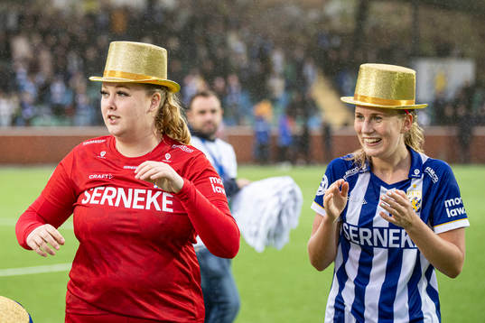 IFK Göteborgs Målvakt Tilda Gustafsson och Mimmi Bauréus
