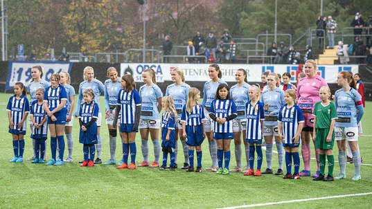 Vikens startelva innan fotbollsmatchen i kvalet till