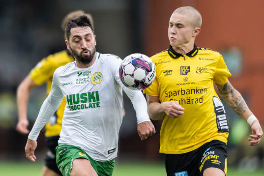 Hammarbys Nahir Besara och Elfsborgs Sebastian Holmen