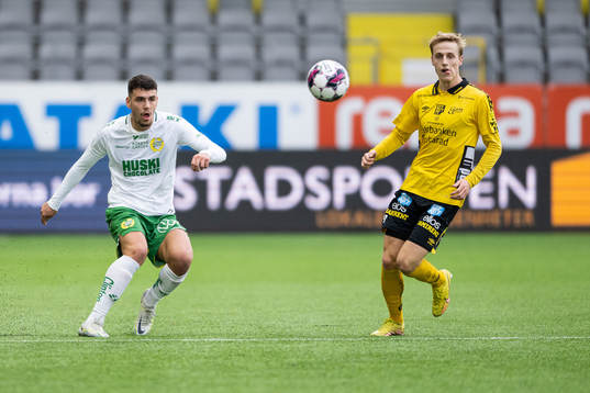 Hammarbys Edvin Kurtulus och Elfsborgs Jeppe Møldrup Okkels