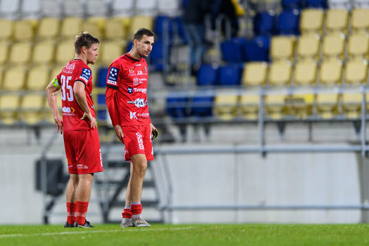 Trollhättans Alexander Leksell och Alen Kasumovic deppar