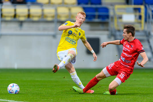 Falkenbergs Wilhelm Ärlig och Trollhättans Markus Karlsson