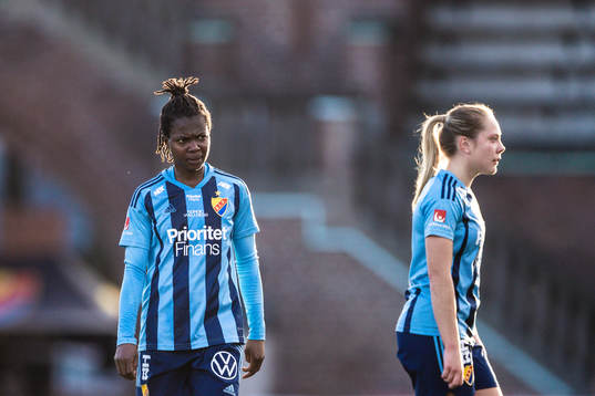 Djurgårdens Portia Boakye deppar