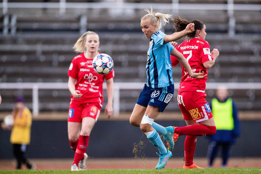 Djurgårdens Sara Lilja Vidlund och Örebros Emilia