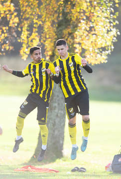 IFK Hässleholms Jan Alsano och Victor Ahlgren i